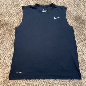 Nike Black Tank Top T Shirt Men Size Medium